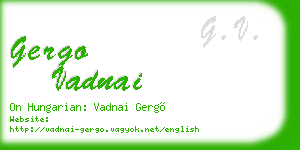 gergo vadnai business card